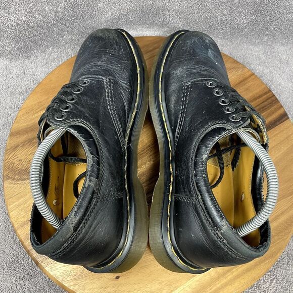 DR MARTENS 8053 Nappa Oxford Casual Lace-Up Shoes Black Leather Men\'s 9 *PHOTOS* main image 8